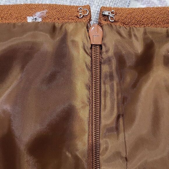 EUC 2 pcs set Saghabor women's orange blazer jacket suit & skirt set, M - Picture 11 of 12